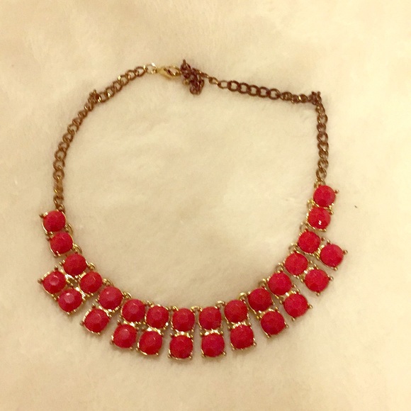 Francesca’s collection red statement necklace - Picture 1 of 1